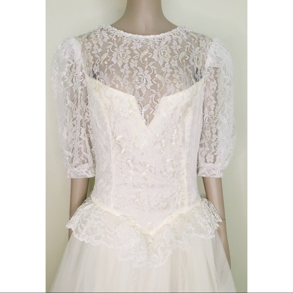 Vintage Jessica McClintock Gunne Sax Wedding Dress